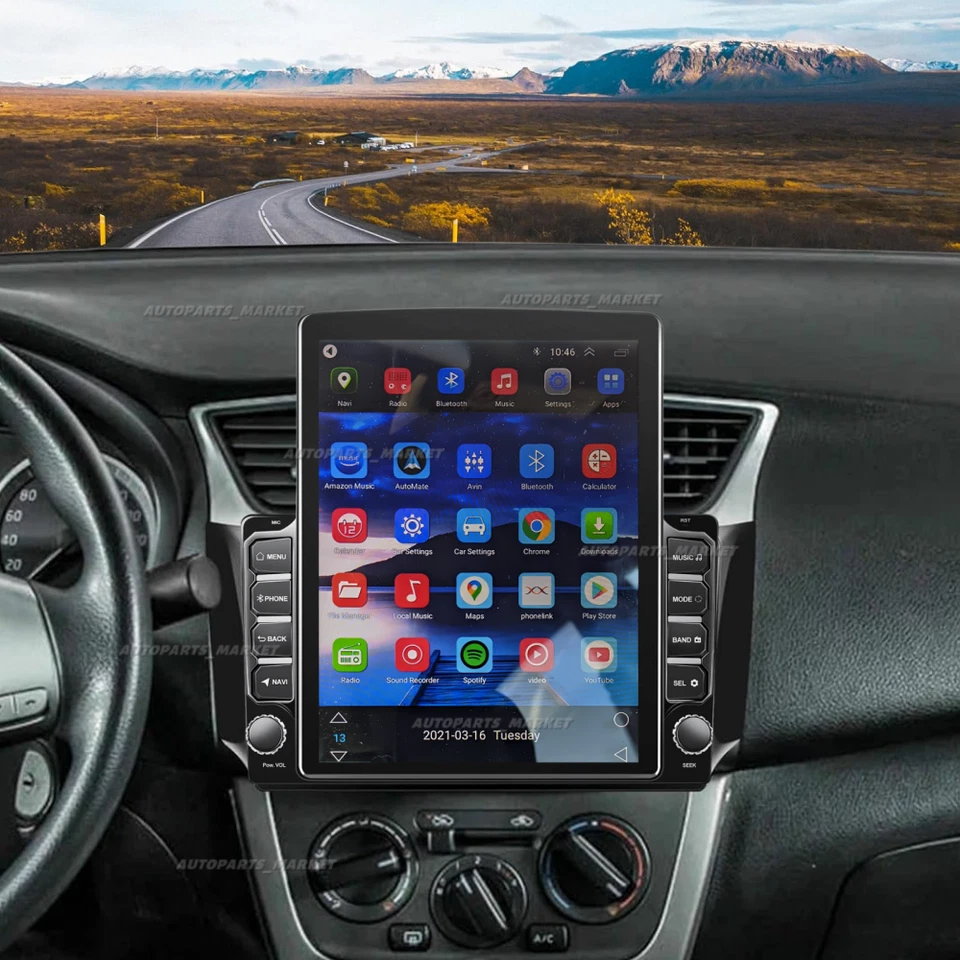 9.7" Carplay For Nissan Sentra 2016-2019 CAR Radio Stereo Android13 GPS NAVI - Imagem 4 de 4