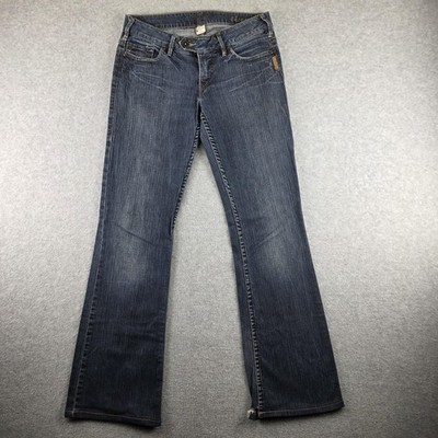 Silver Jeans Co Tina Bootcut Womens 28 Blue Mid Rise Slim Fit Embroidered