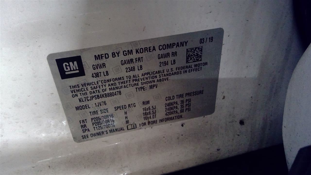 Alternator Fits 13-21 ENCORE 12458047