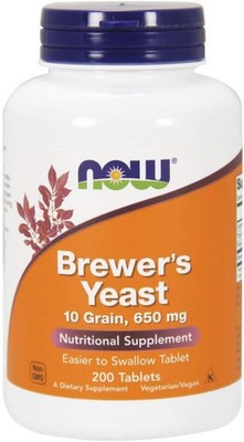 NOW Foods Brewer's Yeast 650 mg 200 Tabs