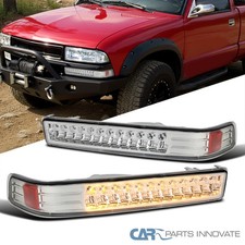 Fit 98-04 Chevy S10 Blazer Sonoma Pickup Clear LED Bumper Signal Parking Lights