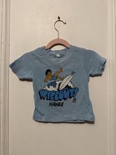 Vintage Wipeout Hawaii Baby Toddler Tee Shirt:Travel Tropical Retro Beach Surf