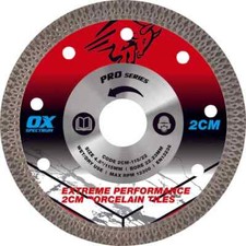 Ox Tools Pro 2CM Porcelain Cutting Blade - 115/22.23mm Twinpack