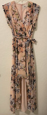 Eliza J Women's Maxi Dress Chiffon Hi Low Size 4 Fairy Prom Cottagecore Cruise