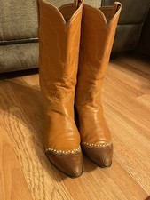 vintage tony lama Black Label boots Brown Leather bl005100, 265 , Size 6.5B