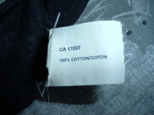 Men's GAP Striped 100% Cotton Round Neck Jumper Grey with Blue Stripes Size XL - Picture 7 of 8