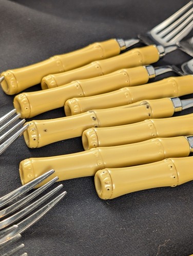YOU PICK: BAMBOO by Hampton Silversmiths Stainless Flatware With Plastic Handle - Picture 11 of 64