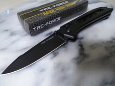 Tac-Force Ball Bearing Pivot Axis Lock Pocket Knife 7Cr17MoV TF-1035BK 8" OA New