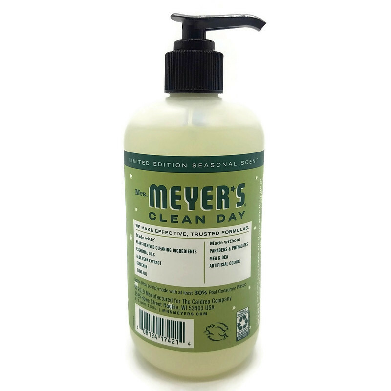 Mrs Meyers Clean Day Limited Edition Iowa Pine Hand Soap Olive Oil Aloe