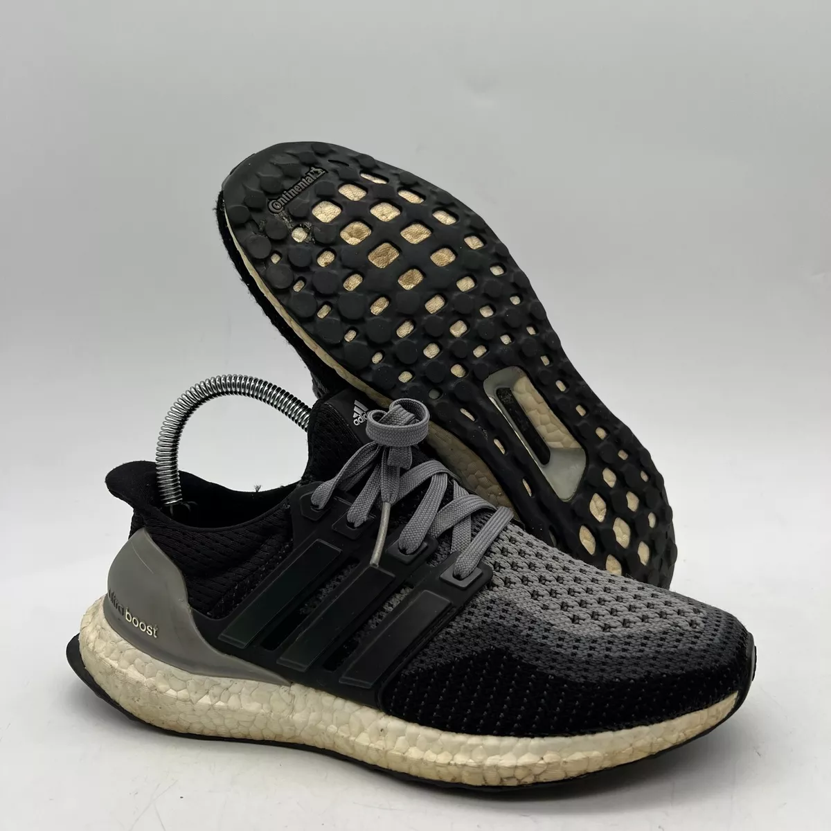 Adidas Ultra Boost 2.0 Core Women s Size 7 Black Grey Running