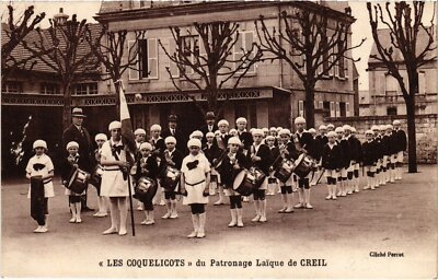 Old postcard lay patronage of Creil Les Coquelicots (1391982)