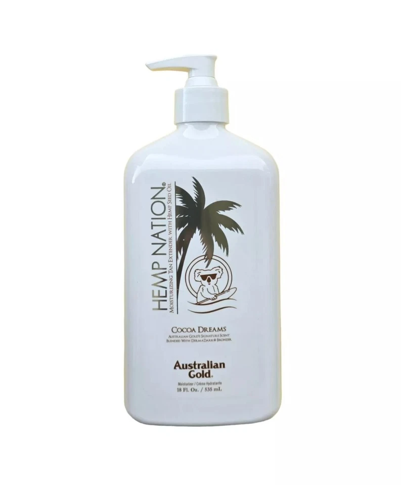 Australian Gold/Hemp Nation "Cocoa Dreams" 535ml/Aftersun/Tanextender