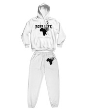 White Tracksuit - Boss Life African Glory