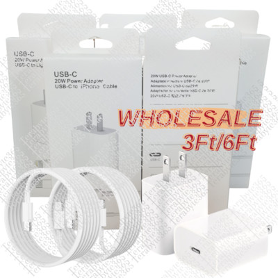 New Upgrade Fast Charger Type C Adapter Cable For iPhone 14 13 12 11 Pro Max Lot