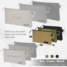 Coreflex Tool Pouch Zipper Bag, Tool bag with 3Pack Multi size