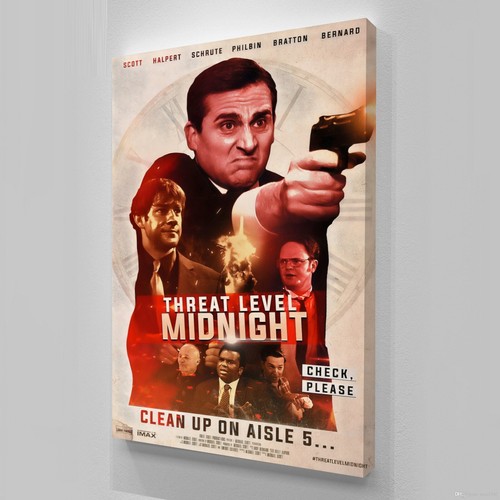THREAT LEVEL MIDNIGHT MOVIE Michael Scott FILM Wall Art Decor POSTER CANVAS - Picture 3 of 3