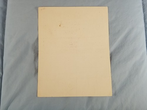 1947 Vintage Dailey Bros 20 Car Railroad Circus Official Route Card - Picture 2 of 2
