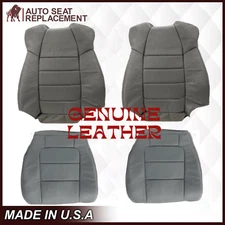 2001 2002 2003 Ford F250 Super Duty Extended Super Cab Gray LEATHER Seat Covers