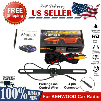 Rear View Camera Backup License Plate Night Mode for Kenwood DNX-771HD DNX771HD