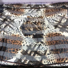 Vintage Bal Hae Scarf Cheetah Jungle Leopard Print 39.5" x 35" / Made in Korea