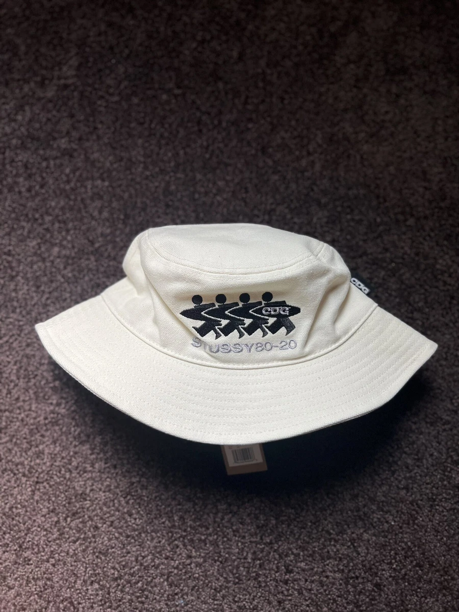 Stussy x CDG Canvas Bucket Hat (Natural) | eBay