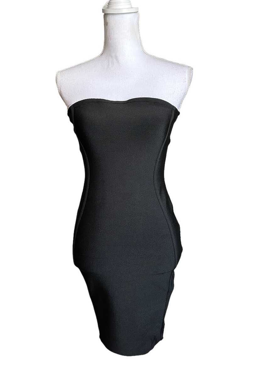 princess polly baby blue dress Aarti Off-Shoulder Ruched Bodycon Mini Dress in Black main image 1