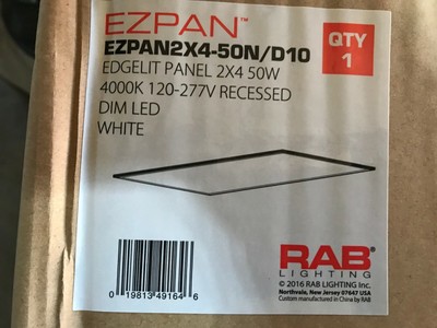 2x4 Led Flat Panel Light 50w Recessed Drop Ceiling Light