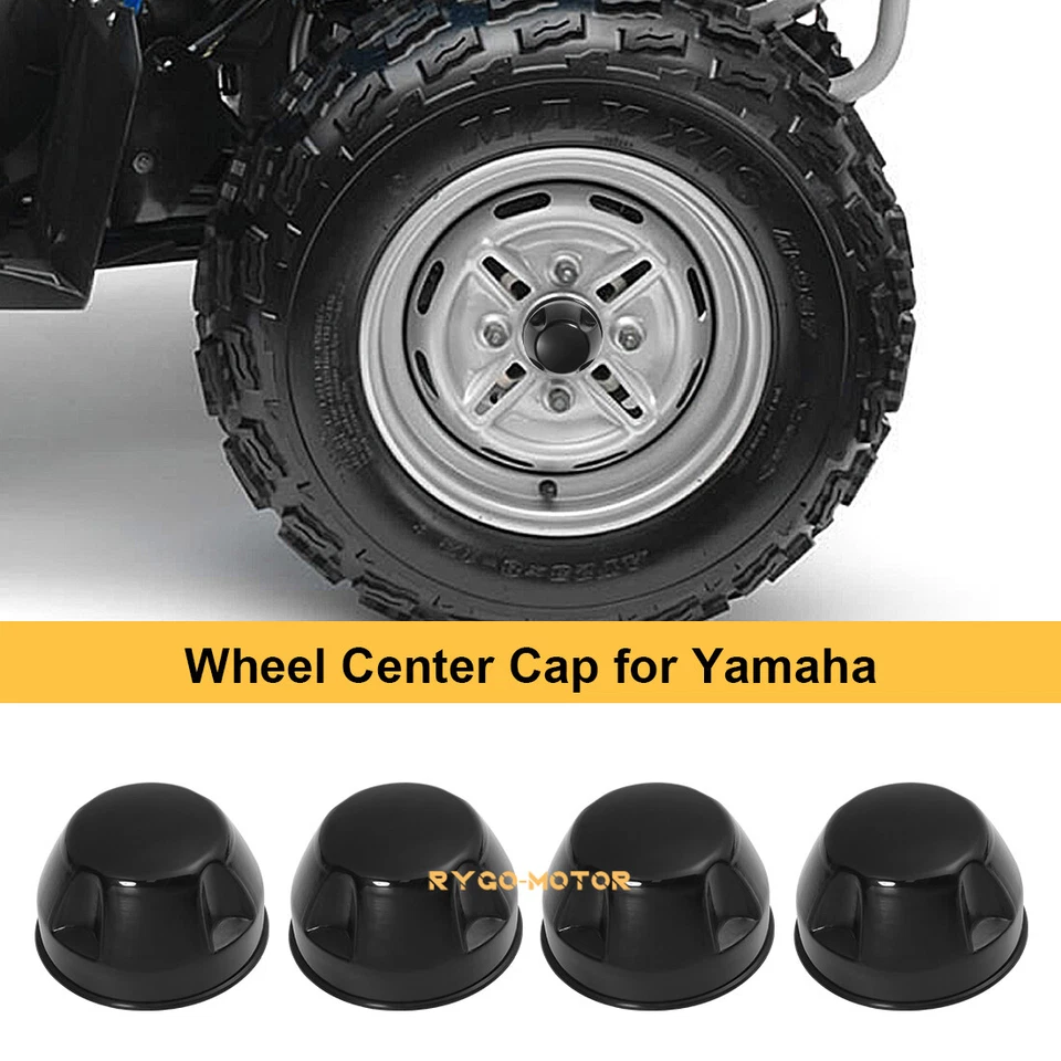 4 PACK For YAMAHA BIG BEAR GRIZZLY KODIAK 400 450 CENTER WHEEL HUB CAP COVER - Image 2 of 4