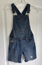 GAP KIDS Denim Shortalls Medium Blue Jean Overalls EUC FAST SHIPPING