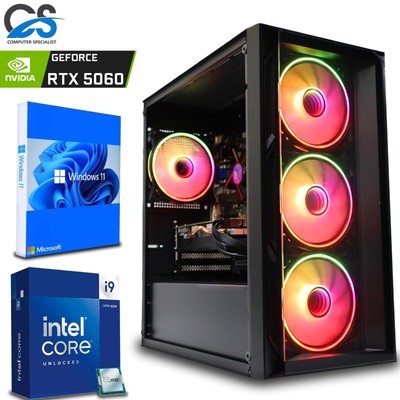 RTX Gaming PC Intel i9 14900KF / 64GB DDR5 / 8GB RTX 5060 / 2TB M.2 / Windows 11