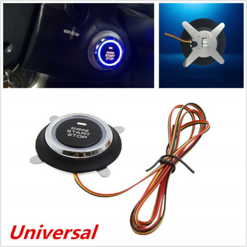 Autos Keyless Entry System Engine Ignition Starter Push Switch Start Stop Button - Foto 1 di 11