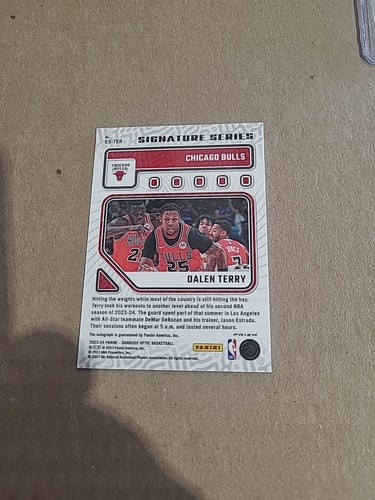 Nice 2023-24 Panini Donruss Optic Dalen Terry Green Prizm Auto #SS-TER. 000824 - Picture 2 of 2