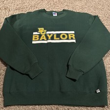 Vintage 90s Baylor Bears Crewneck Sweatshirt Size Large L USA Russell Athletic
