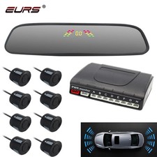 8 sensors Car Parking Radar System Universal Car Front and Rear Detection Alarm