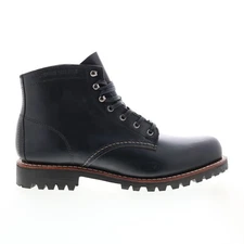 Wolverine 1000 Mile Plain Toe Rugged Boot Mens Black Casual Dress Boots