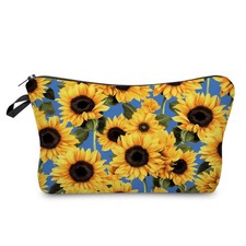 Livel lhood Sunflower Makeup Bag Cute Small Organizer Zipper Pouch hzj0805