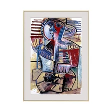 Framed Canvas Art 1971 Enfant Personnage la pelle by Pablo Picasso Home Decor
