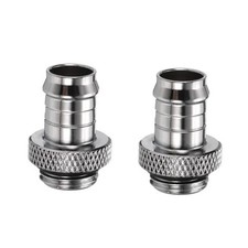 pcs Water Cooling Barb Fitting Thread 9.5mm OD PC Water Cooling G1/4" 2 Silver