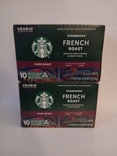 Starbucks French Roast, Dark Roast Coffee, 10 K-Cups, Best By: 12/25 - 10/26