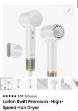 Laifen Swift Premium LF03-PTS-US High-Speed Hair Dryer White/Gold