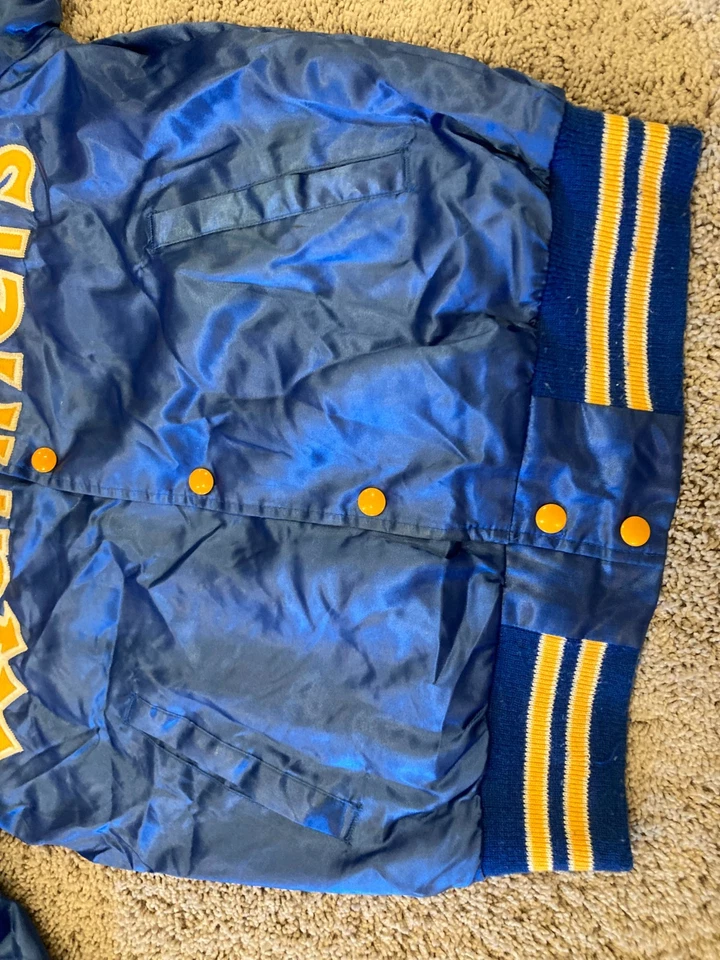 Chaqueta Universitaria Seattle Mariners 1982 Auténtica Todo Satinado Vellón Interior Rara S/M Foto 4 de 4