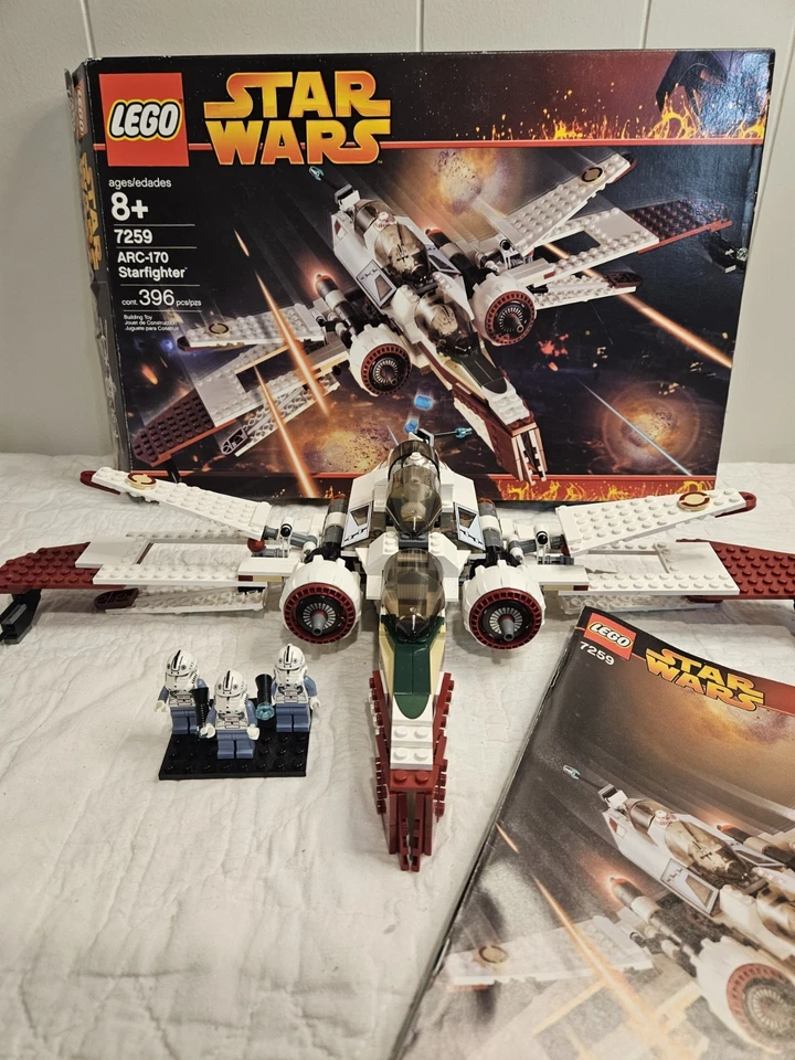 LEGO Star Wars ARC-170 Fighter 7259 100% Complete With Box & Instructions - Image 2 of 4
