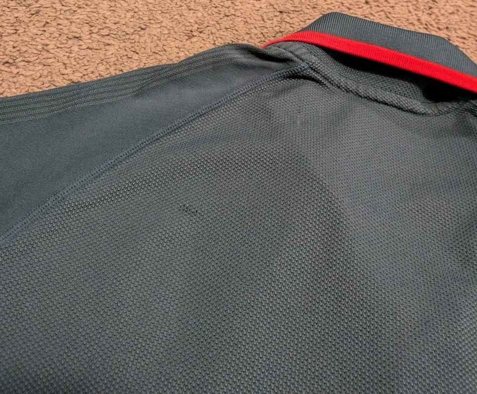 RARE Uniqlo Roger Federer RF 2021 French Open Blue Tennis Polo Shirt Men's M - Image 4 of 4