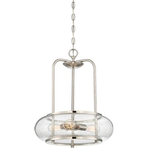 Trilogy - 3 Light Large Pendant - 20 Inches high-Brushed Nickel Finish - Picture 9 of 9