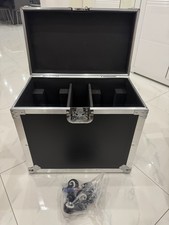 Flightcase 2x LED RGB Transportcases Transport Koffer mit Räder 