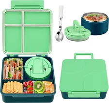 Bento Lunch Box for Kids with 8Oz Soup Thermo,Kids Leakproof Lunch Food Containe