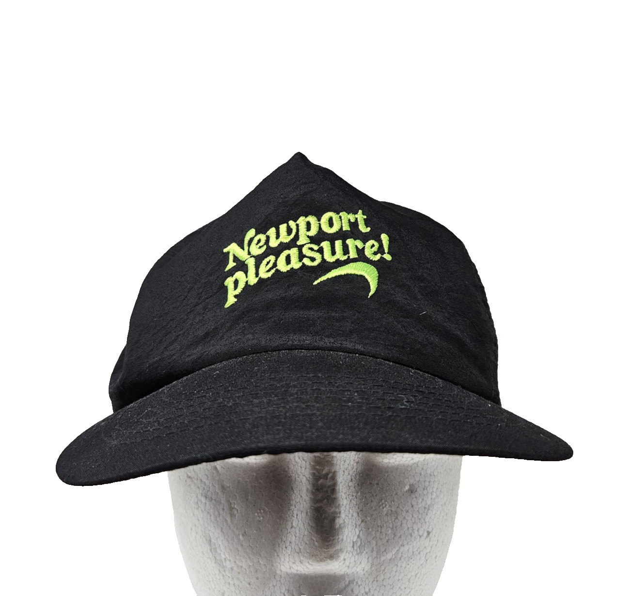 Vintage Newport Hat Cap Snap Back Nylon Advertising Promo Mens Cigarette 90s