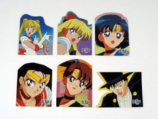 1997 Dart Flipcards Sailor Moon Series 1 Die Cut Chase Card Set 6 Nm/Mt