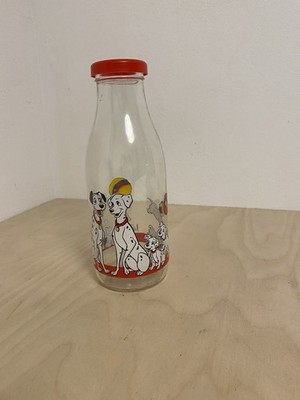 101 Dalmatiner Glasflasche Disney Vintage Frankreich 104cl 