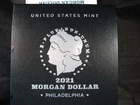 2021 SILVER UNITED STATES MORGAN DOLLAR PHILADELPHIA MINT W/ BOX/COA 175,000